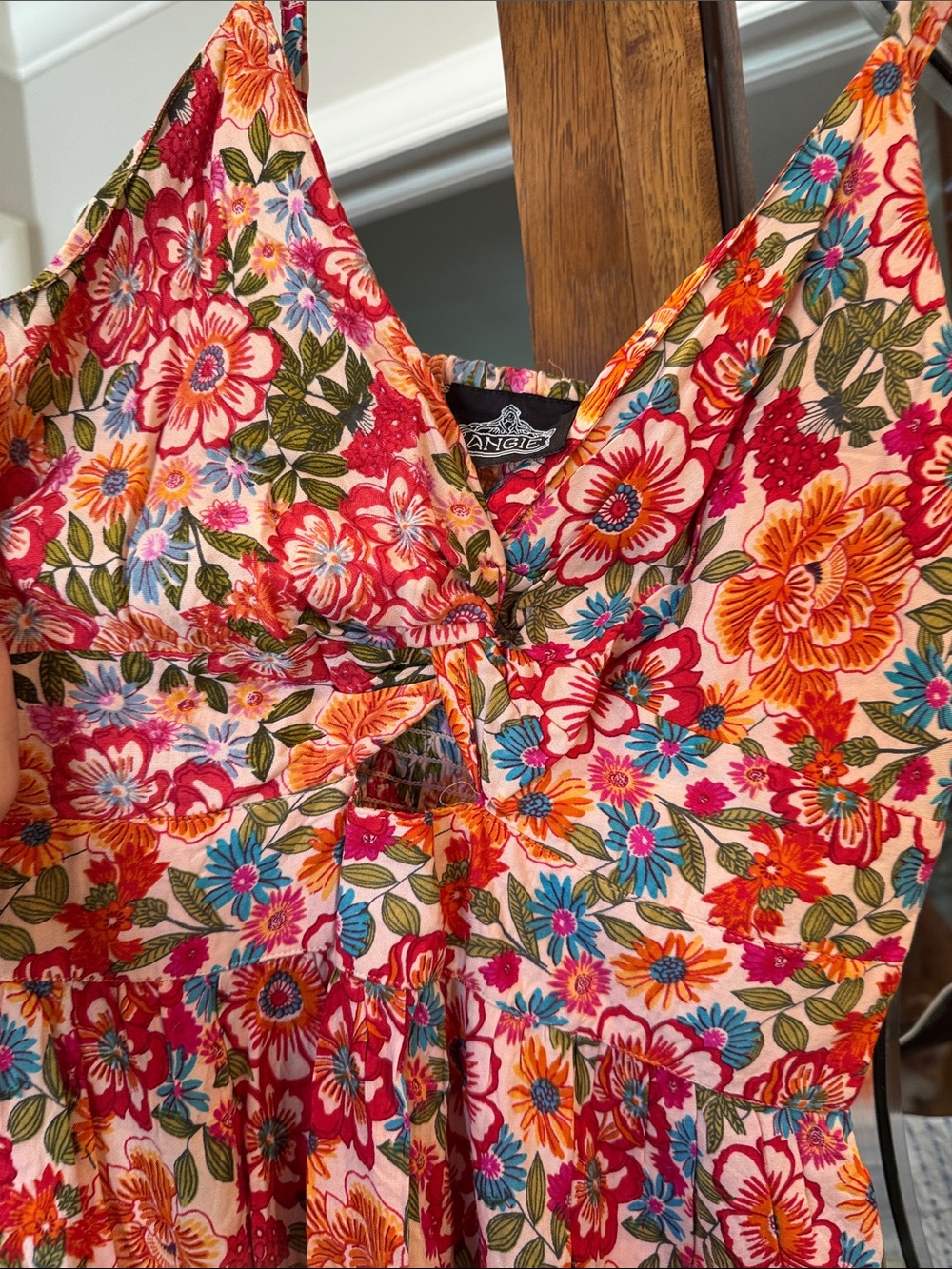 Angie Casual Floral Sleeveless Sundress - Multicolor - Picture 2 of 5